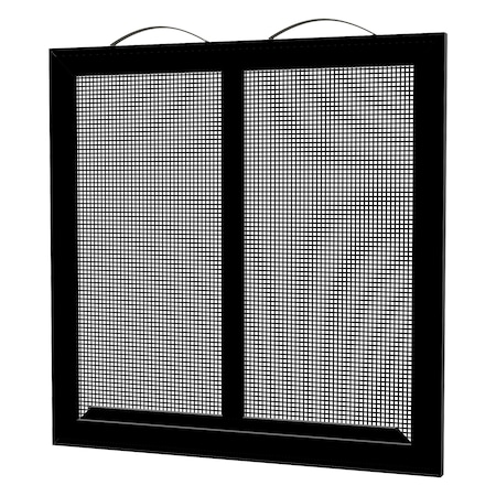 Ritescreen 2 in W x 26 in H Slider Glider Window Screen, SL3, UltraVue Mesh, Black SL3-L48-MSUV-L00-H26-W2